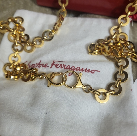 Authentic Salvatore Ferragamo Gancini mini micro bag. - Picture 7 of 11